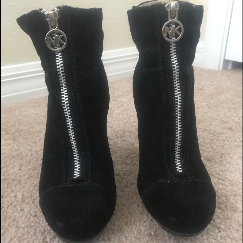MK suede booties